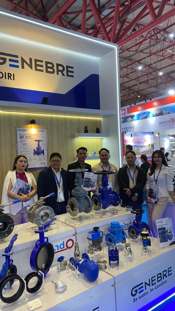 PT Lamindo Prima Mandiri team with GENEBRE products at INDO WATER 2026